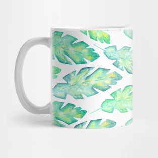 Tropical banana leaves Mug